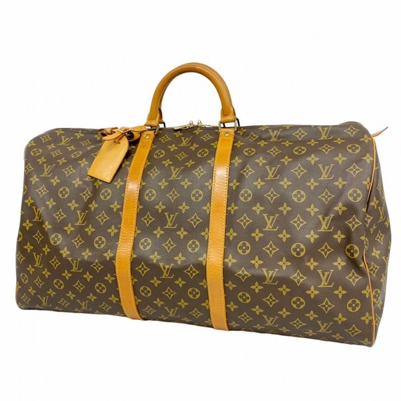 LOUIS VUITTON Brown Monogram Keepall 60 Boston Bag - Picture 1 of 15